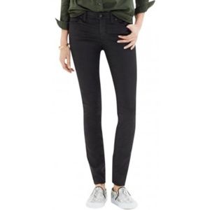 Madewell Black Coated Skinny Skinny Jeans